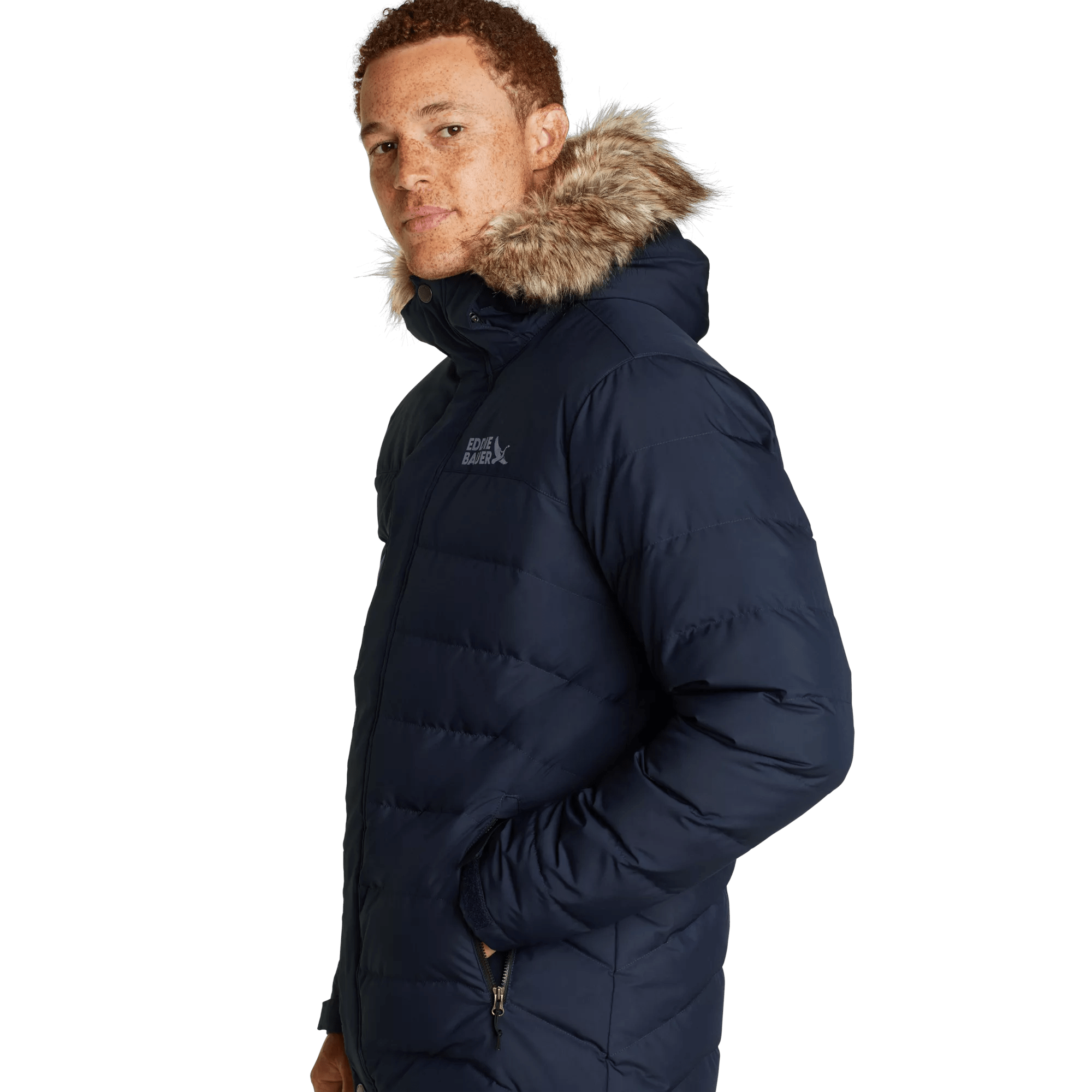 Men's Boundary Pass Down Hooded Parka - Image 13