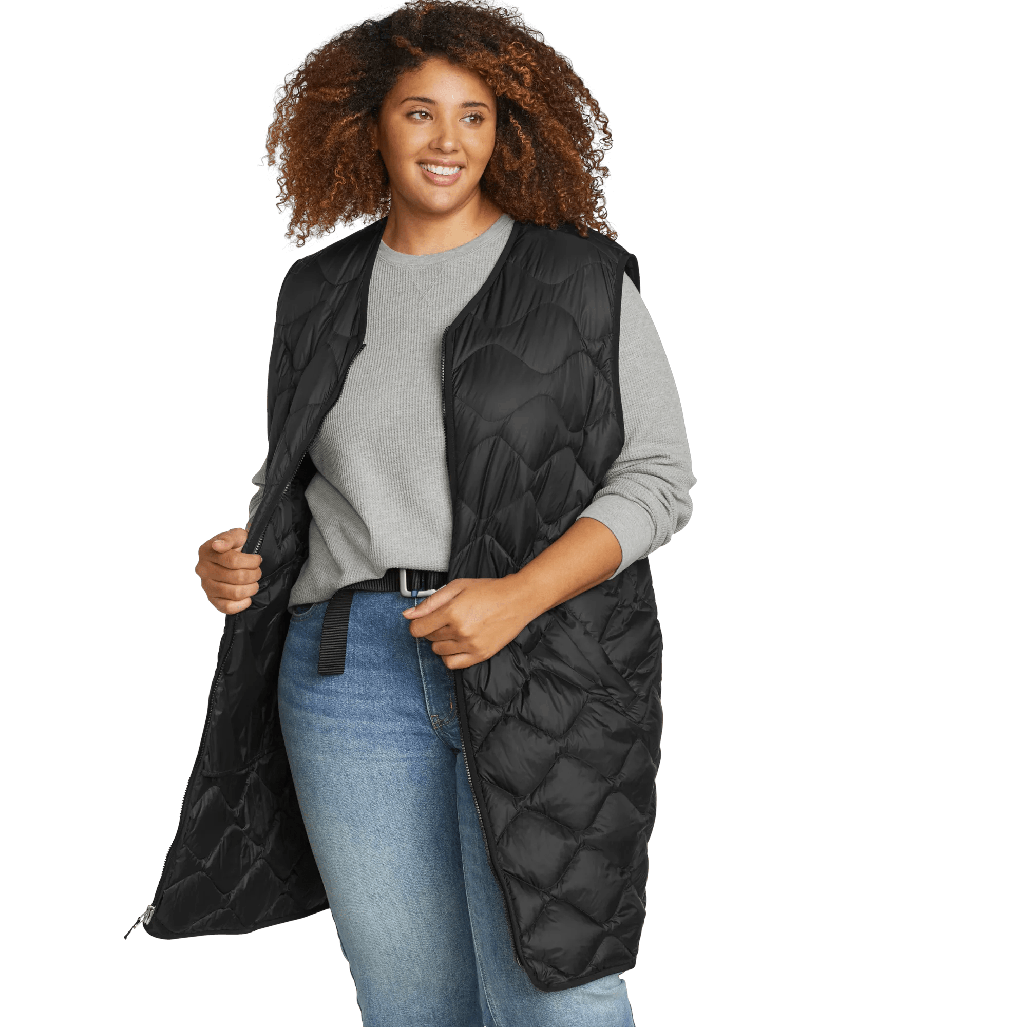 Women's Shaw Long Down Vest - Image 8