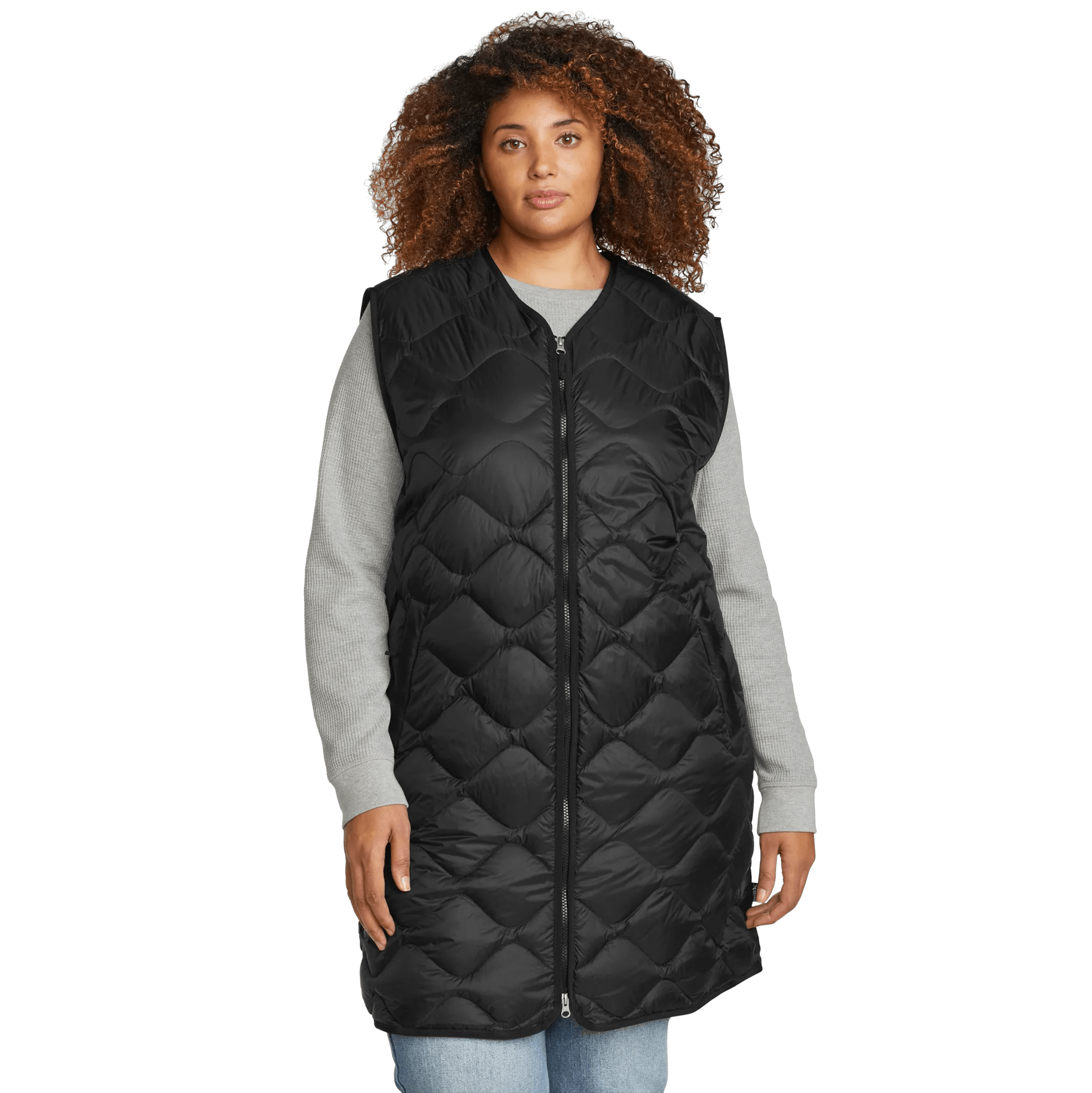 Women's Shaw Long Down Vest - Image 10