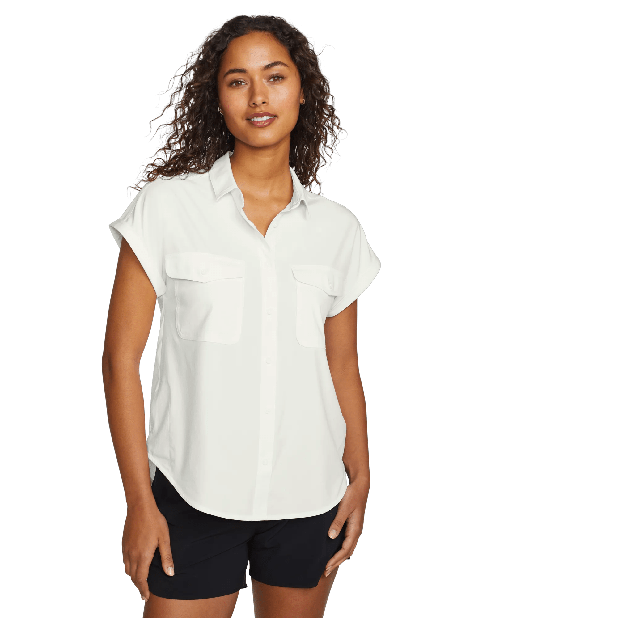 Women's Departure Short-Sleeve Button-Down Shirt - Image 5