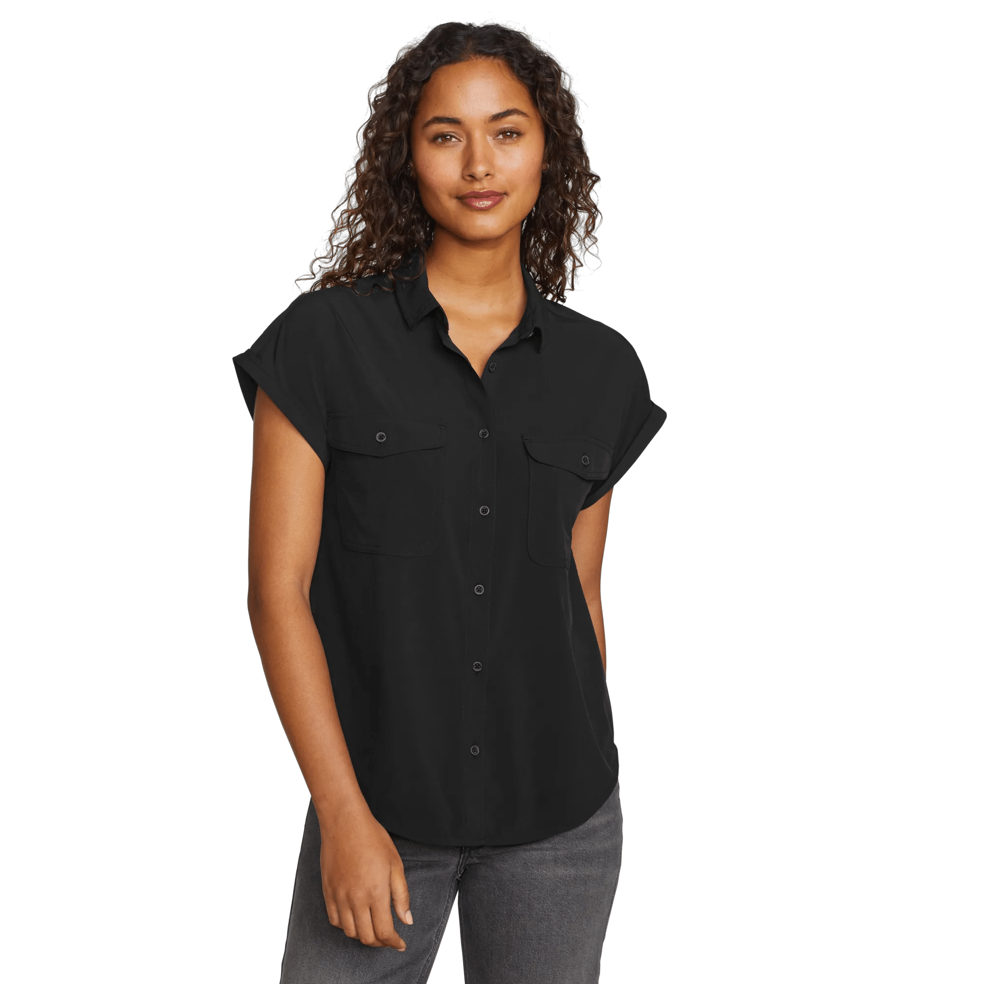 Women's Departure Short-Sleeve Button-Down Shirt - Image 8