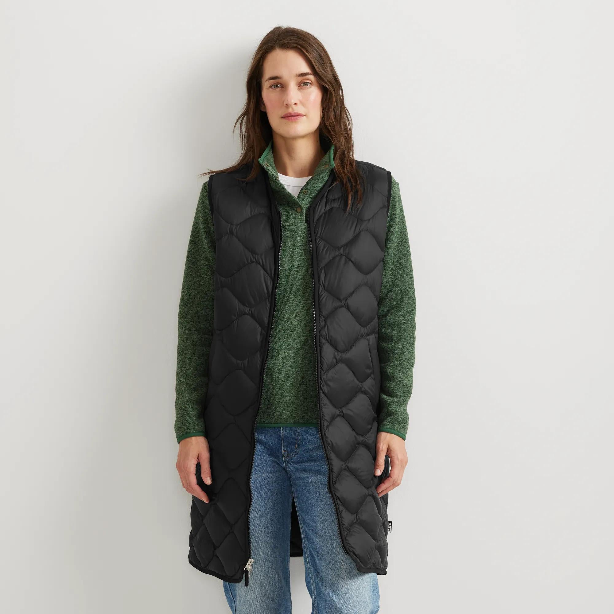 Women's Shaw Long Down Vest - Image 6