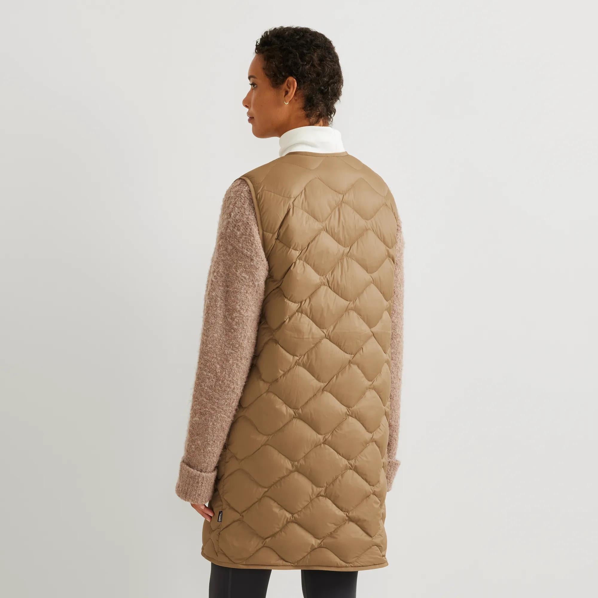 Women's Shaw Long Down Vest - Image 3