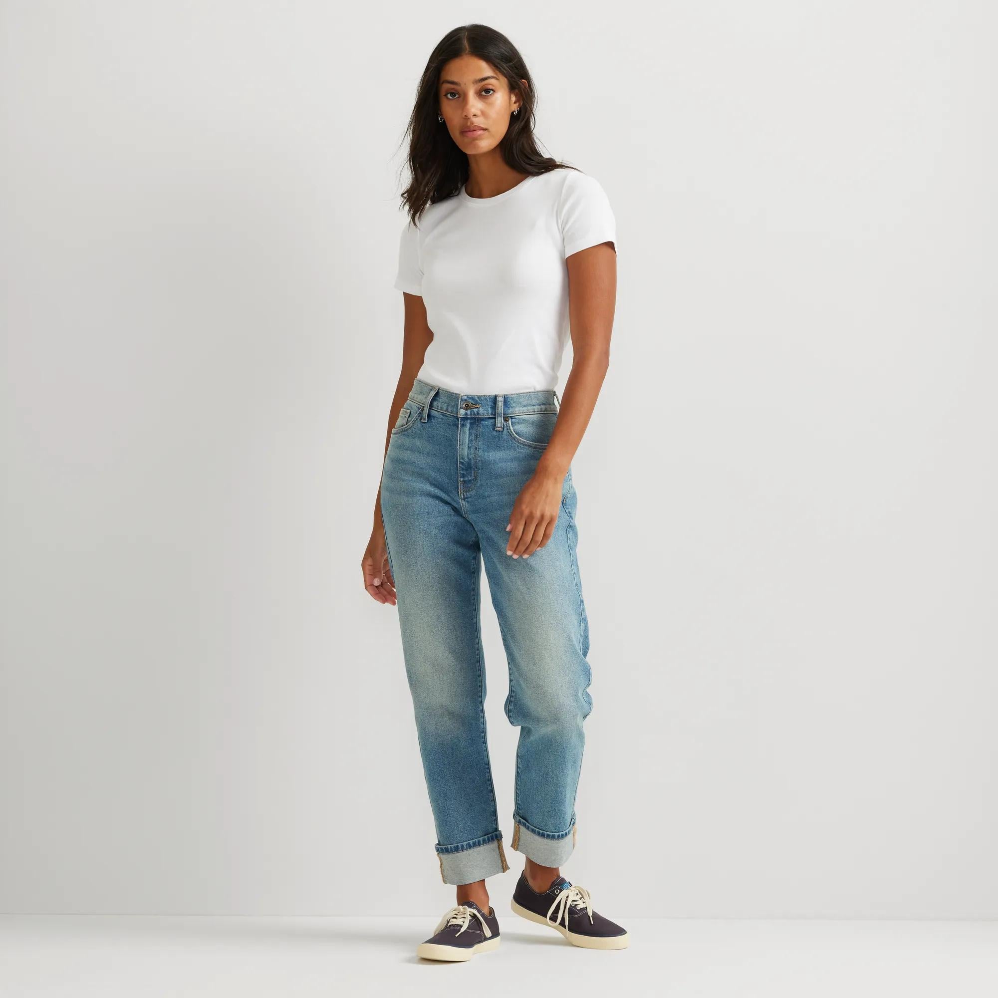 Women's Authentic 90s Boyfriend Relaxed Fit Jeans - Image 8