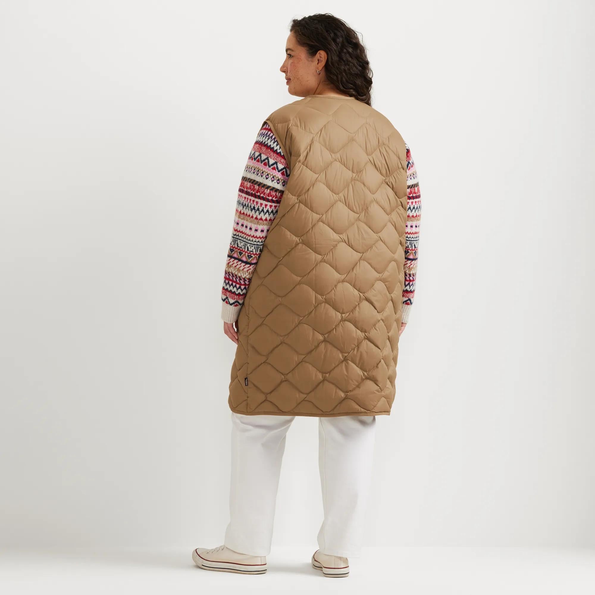 Women's Shaw Long Down Vest - Image 12