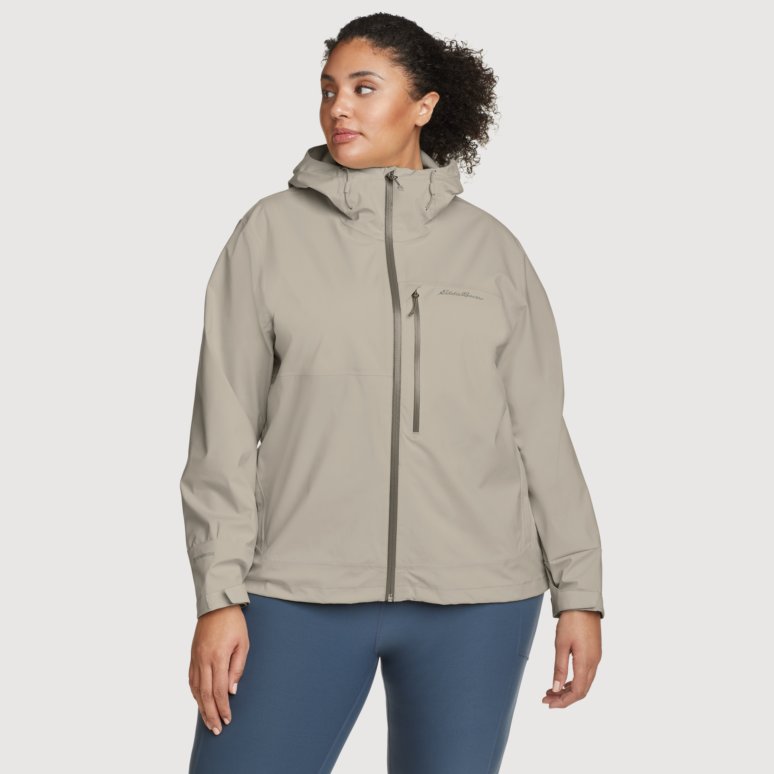 Women's Cloud Cap 3L Waterproof Stretch Hooded Rain Jacket - Image 14