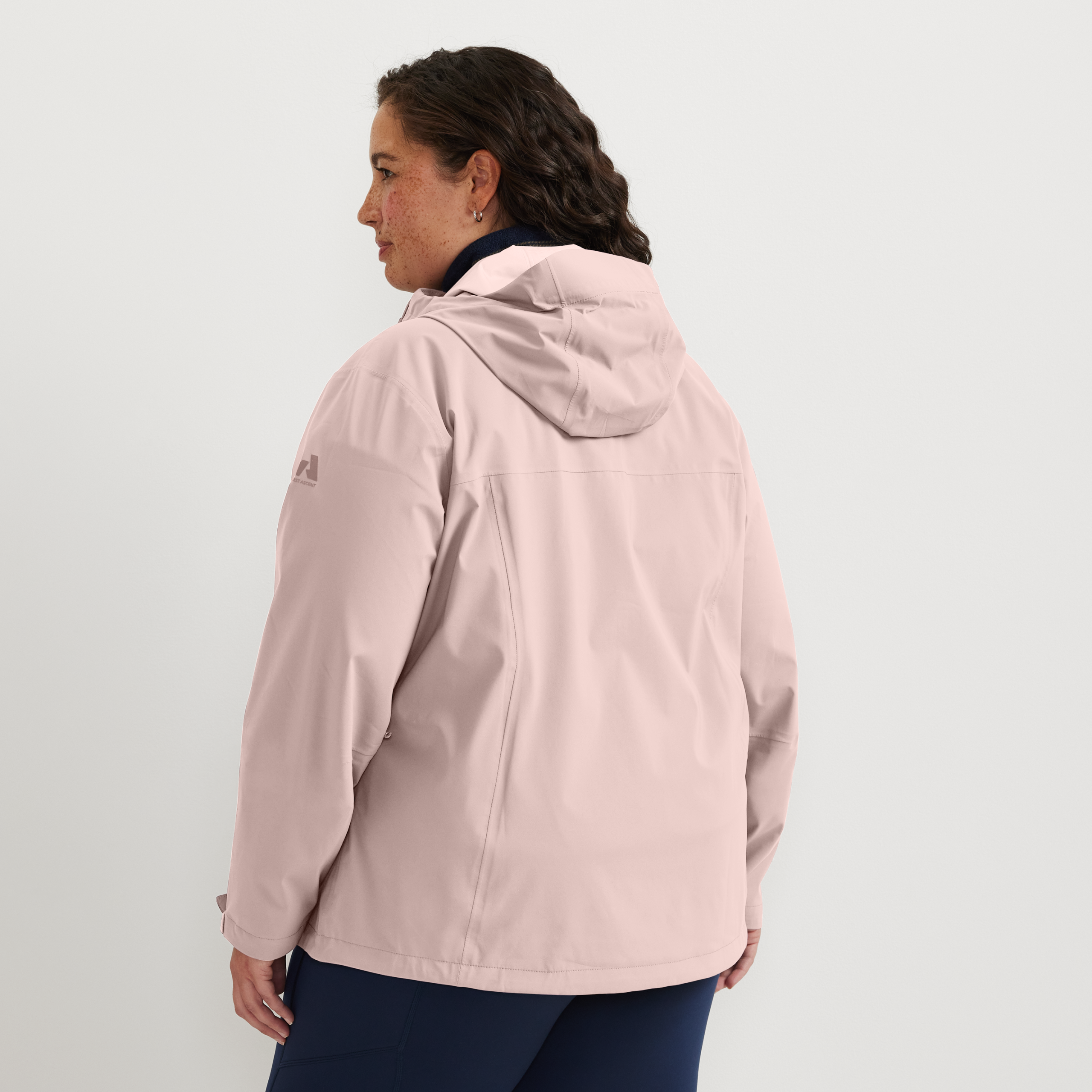 Women's Cloud Cap 3L Waterproof Stretch Hooded Rain Jacket - Image 7